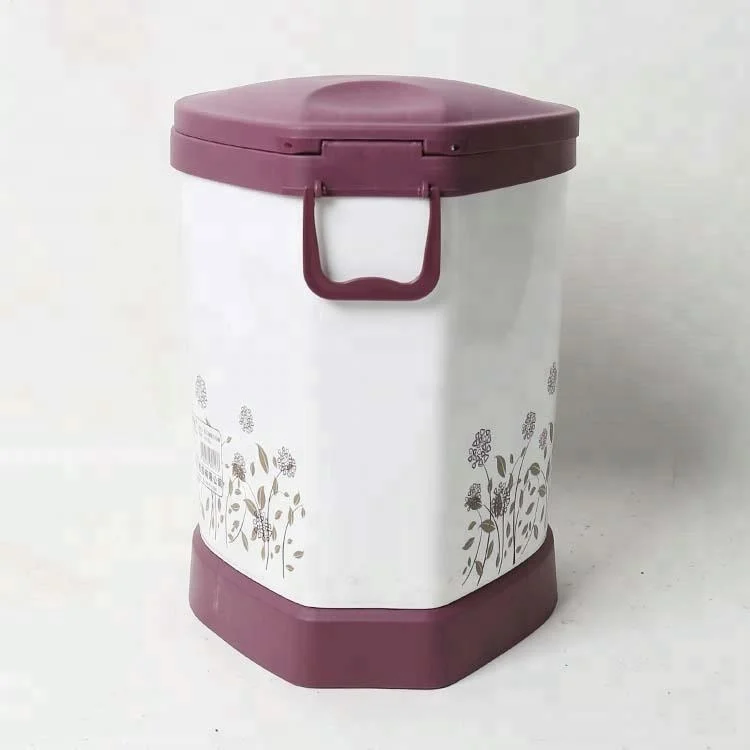 Пластиковый производитель под заказ высокое качество бытовой полипропилен пластиковая педаль мусорная корзина для