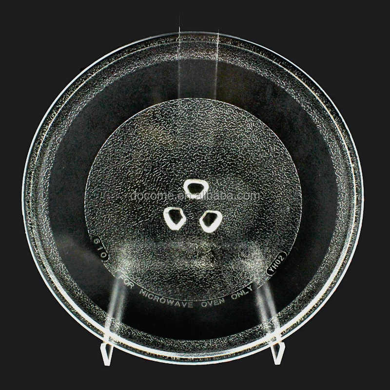 Plateau Tournant En Verre 255 Mm Pour Micro-ondes - Universel Avec 3 Fixations - Robuste Et Parfaitement Adapté