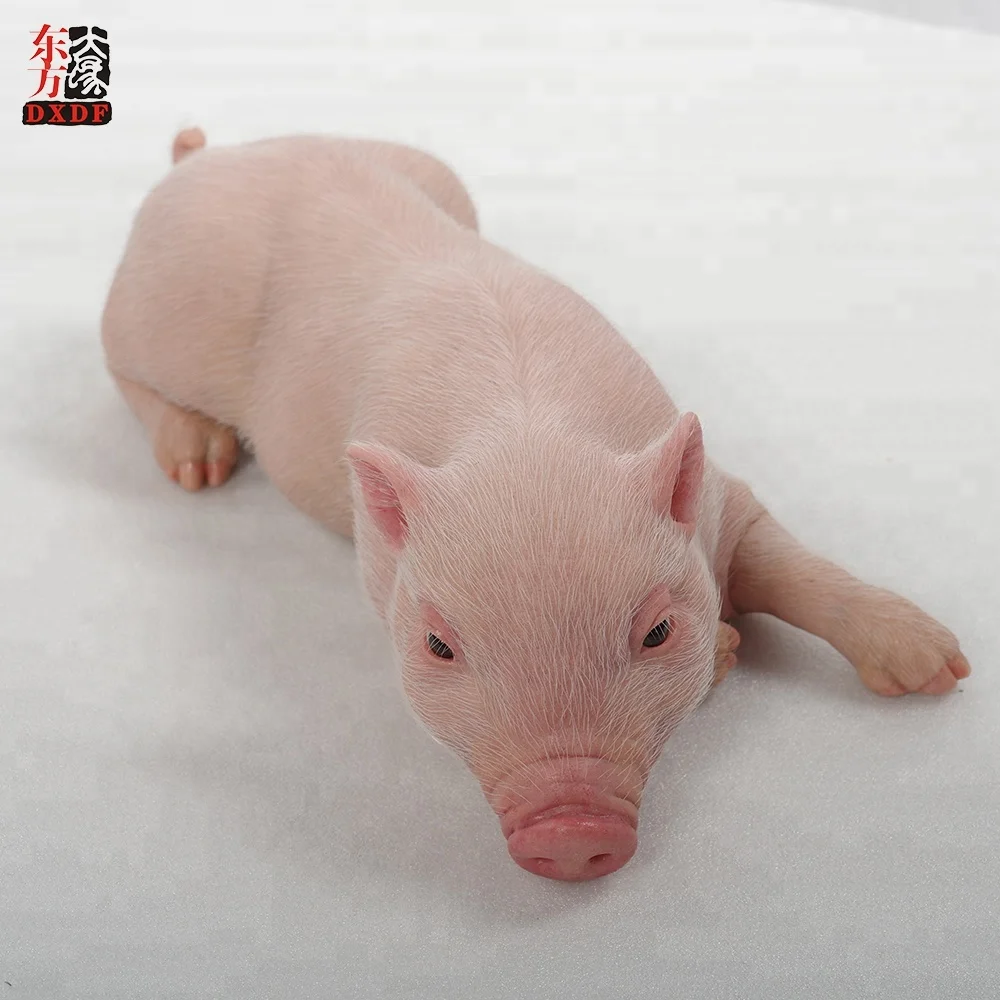 Simulation Unique Gifts Realistic Animal MINI Pigs Silicone Figure