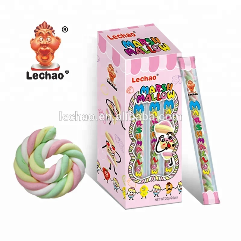 Factory Wholesale Halal Rainbow Mini Stick Children Marshmallow