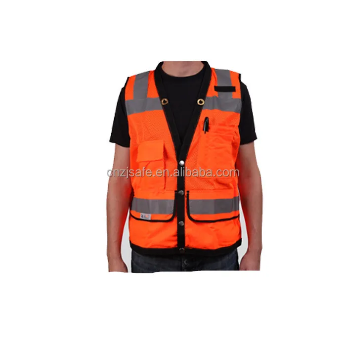 REE SHIPPING Adjustable Safety Security High Visibility Reflective Vest Jacket 