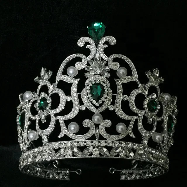 Factory Wholesale Silver Handmade Beautiful Pageant Gold Miss World Winner Crystal Crown