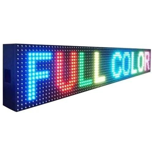 Customized 960mmx160mm Programmable Electronic Led Sign Outdoor Banner on