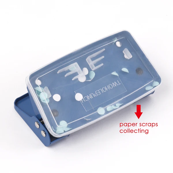 Foska Профессиональный Металлический маленький простой в переноске с двумя отверстиями 3 вида цветов карточный рычаг для рукоделия бумажный дырокол ежедневного использования