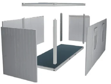 Быстросборный модульный плоский контейнер для дома, 20 футов, съемный контейнер, домашний сборный дом, общежитие, Офисная квартира