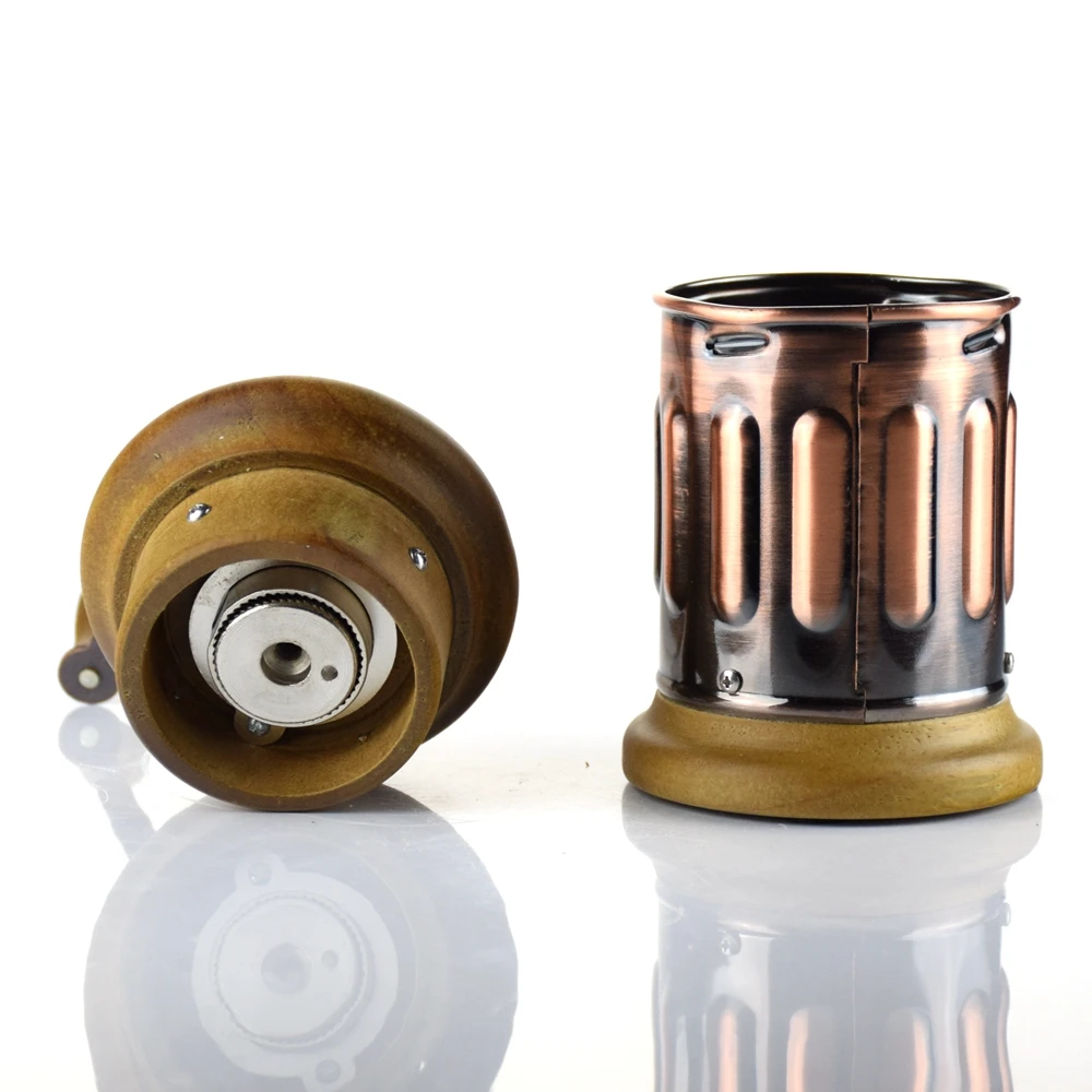 Manual Coffee Grinder Wooden Hand Coffee Machine European Copper Retro Style Decoration BM143