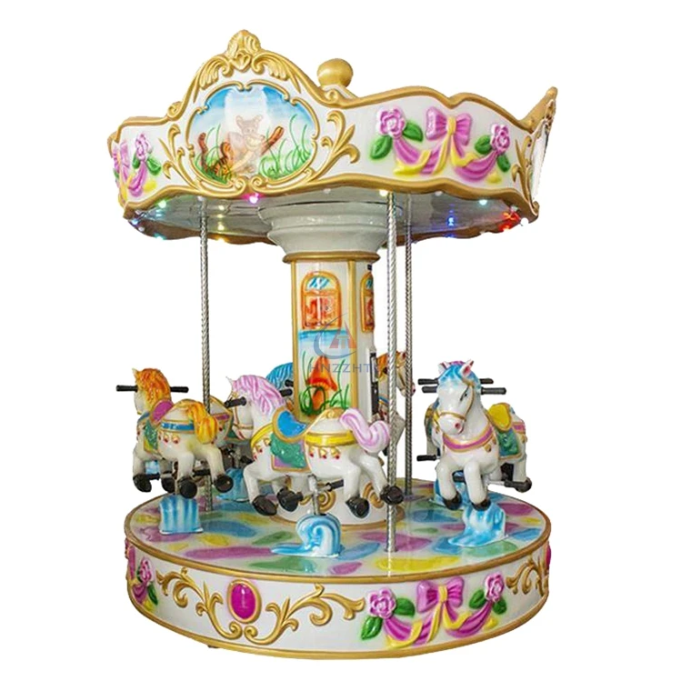 16馬カルーセルメリーゴーラウンドミニ子供アミューズメント