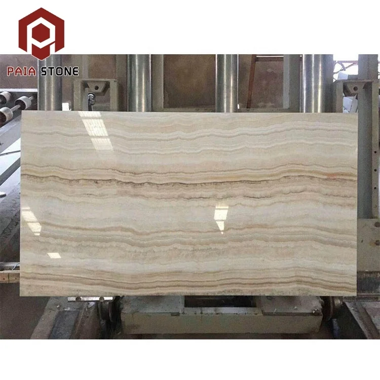 Turkish Polished Beige Travertine Marble Slab Price