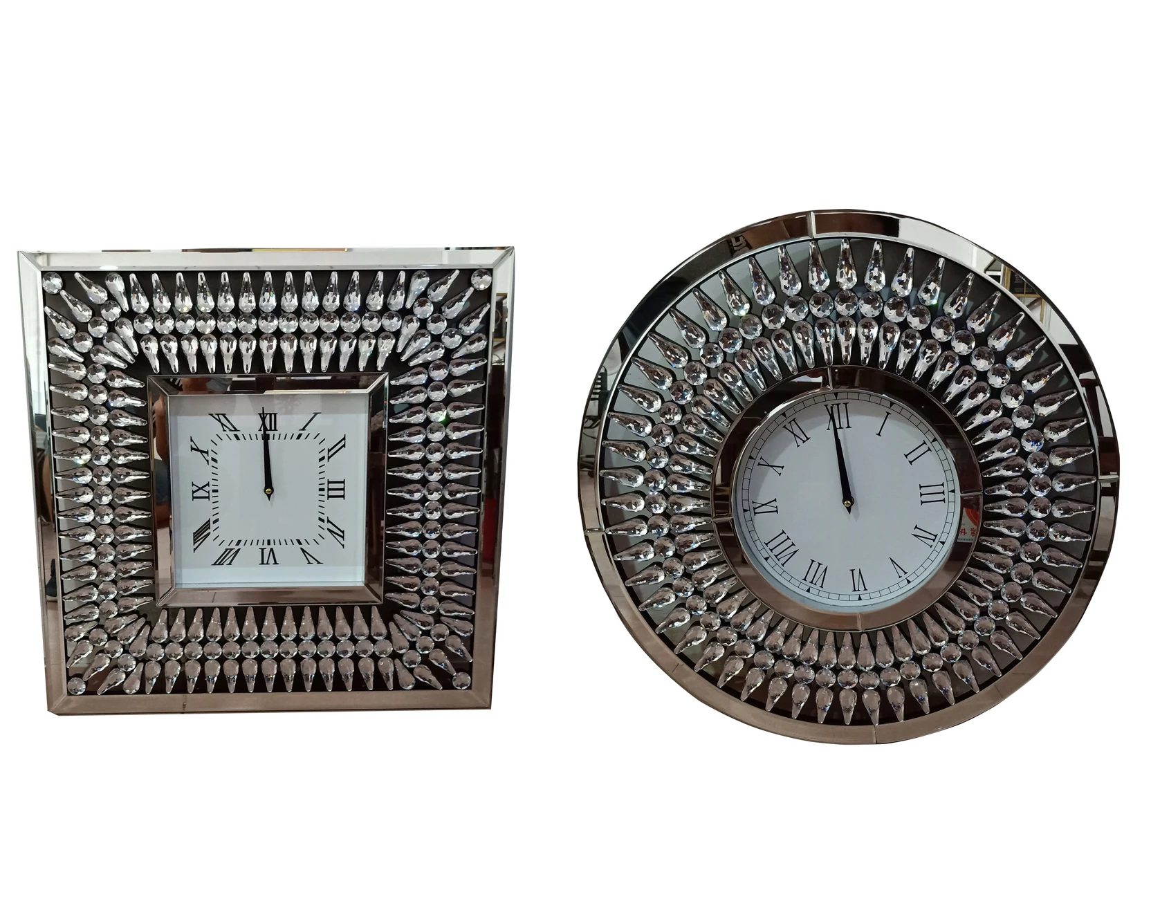 Декоративные настенные часы UK Design Crystal Diamond