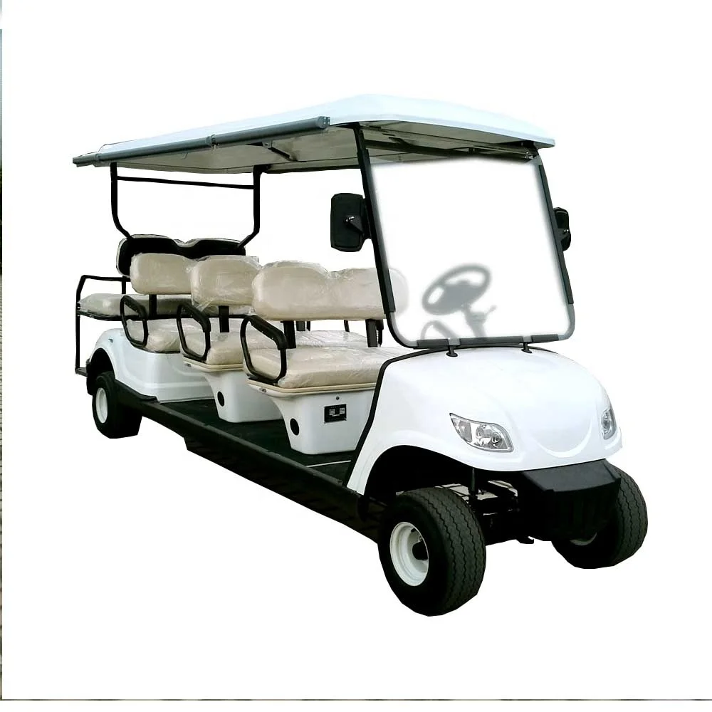 Green Power Golf Electric Cart 6+2 Seater for Park School Airport