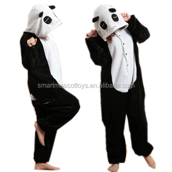 Wholesale adult animal panda onesie pajamas adult tear panda wholesale onesie
