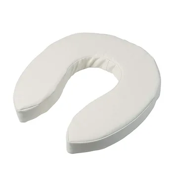E818 Cushioned Toilet Seat Cover Padded Vinyl Foam Vinyl Removable Cover Easily Cleaned Cushion Toilet Seat