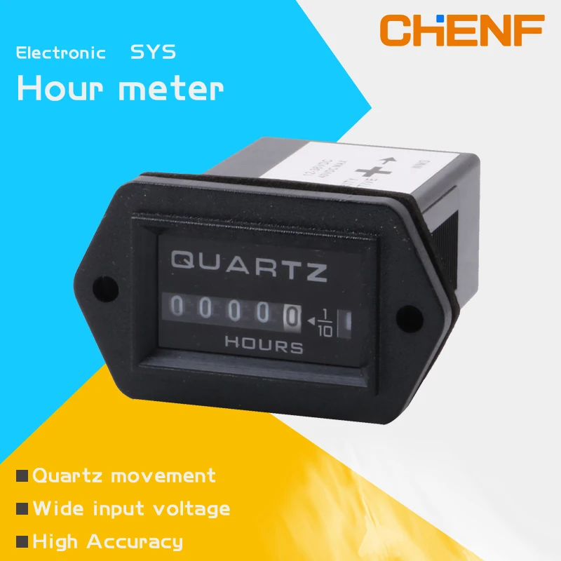 Whitney Haarvaten Helemaal droog Chenf Sys Five Reading Quartz Hour Meter Wide Input Voltage Dc12-36v Hour  Meter - Buy Hour Meter,Quartz Hour Meter,Hour Counting Product on  Alibaba.com