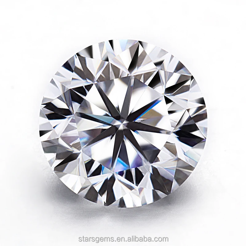 Moissanite Gemstone Material Round Brilliant Cut Genuine Loose  Moissanite Diamond in China