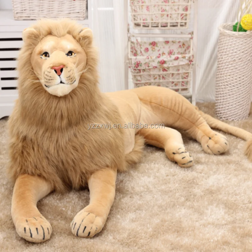 Free Sample Realistic Plush Leopard Stuffed Animal Toy Big Size Simulation Leopard Plush Toy Custom Stuffed Wild Animal Plush