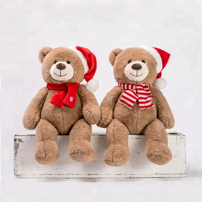 christmas plush bear