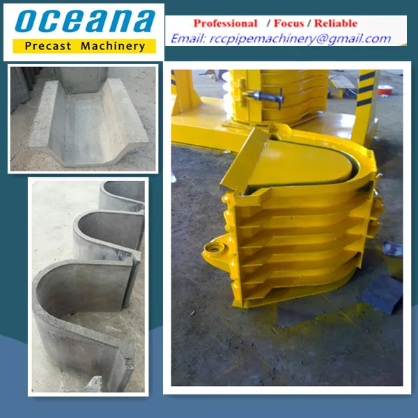 U-образная машина для формования бетонных каналов воды бетона