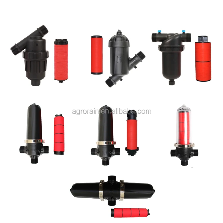 2 Inch Large T Disc Filter 50MM Short Tank Water Treatment Disc Filter Irrigation System Agricultural Use Made Plastic Model