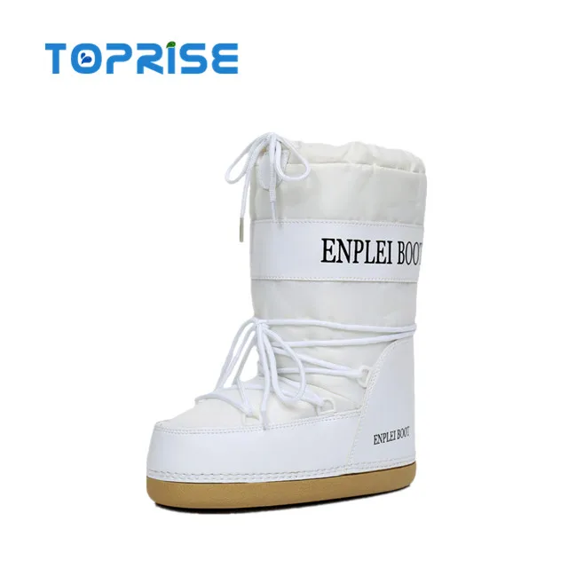 
Легкие теплые зимние водонепроницаемые сапоги до середины икры для детей женщин мужчин 