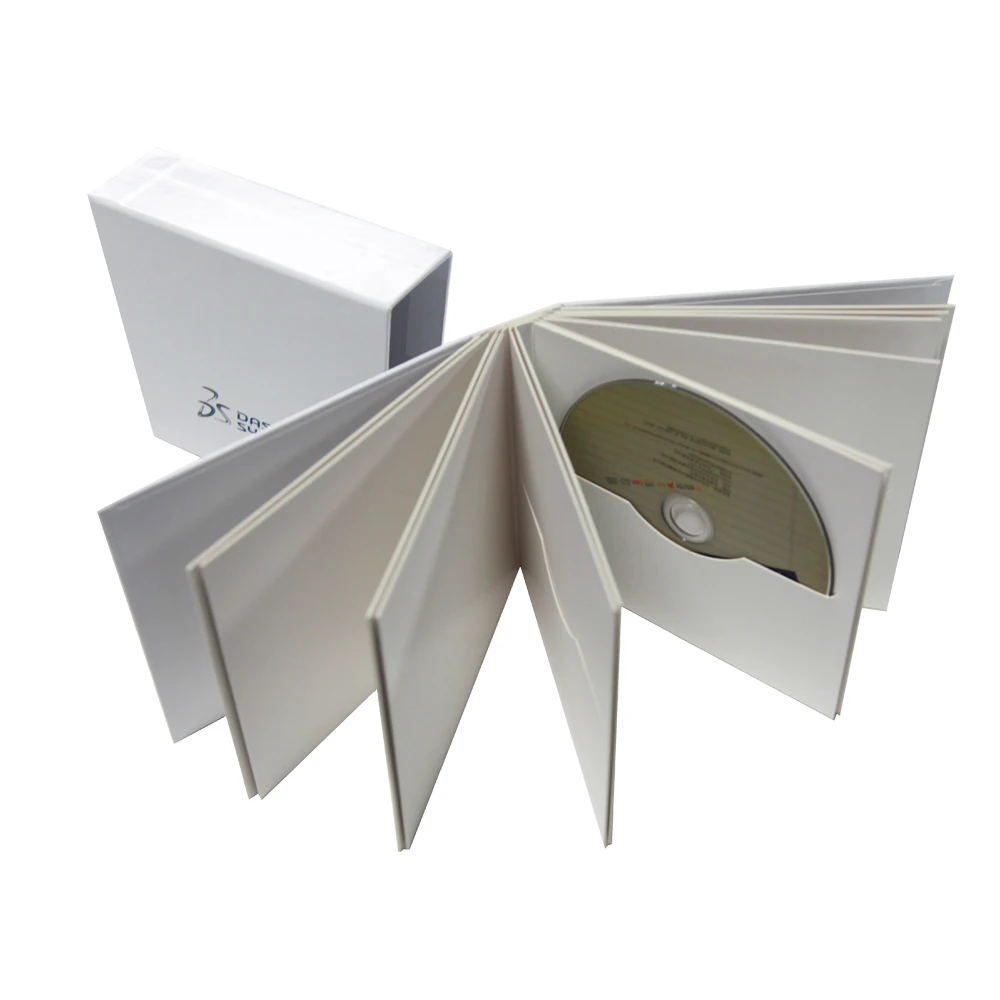 Customized Printed CD Box Set Rigid C1S Paperboard Recycled Materials Eco-Friendly Packaging for CDs DVDs and Records