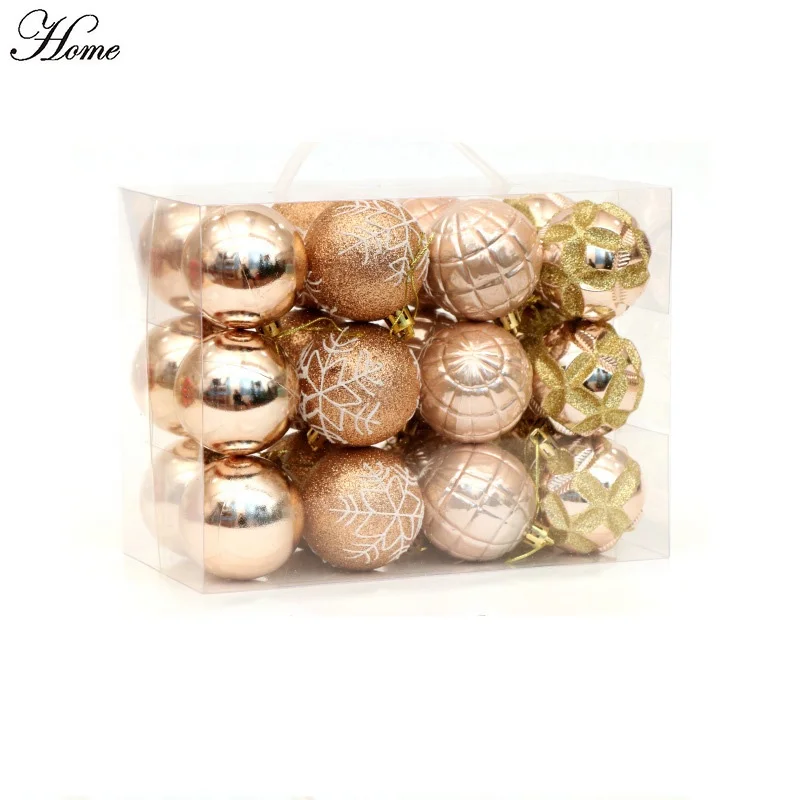 
 Рождественские украшения, декоративный шар, пластиковый Рождественский шар для елки  
