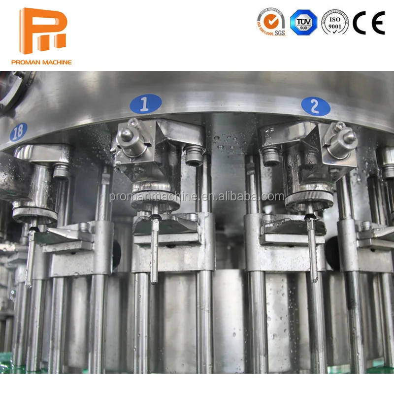 Full Automatic Three in One Bottled Pure Mineral Water Cleaning Filling and Sealing Machine