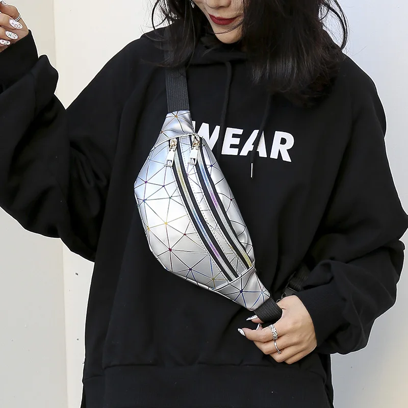 
Голографическая розовая, серебристая Женская поясная сумка на заказ, Женская поясная сумка, поясная сумка для женщин 