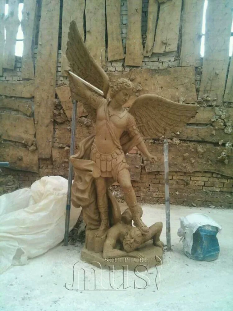 有名な彫刻手彫り大理石聖ミカエル大天使像| Alibaba.com