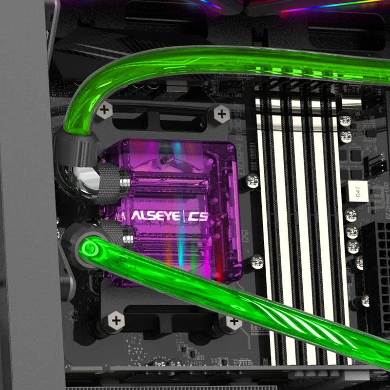 Alseye Pc Rgb Fan Pc Water Cooling Fittings And Water Cooling Kit Pc