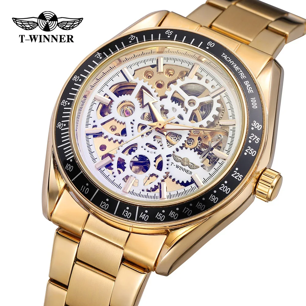 Winner Mechanische Armbanduhr Herren Winner Men Skeleton