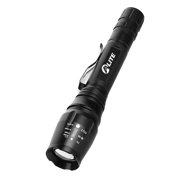 Tactical T6 LED Zoom Flashlight with Remote Control Aluminum Alloy Body for Hunting and Mounting