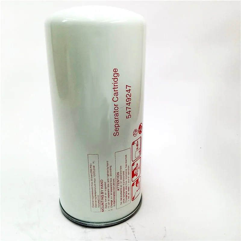 High Filtration Accuracy Air Oil Separator Air Compressor Filter Oil Separator 54749247 for Ingersoll Rand