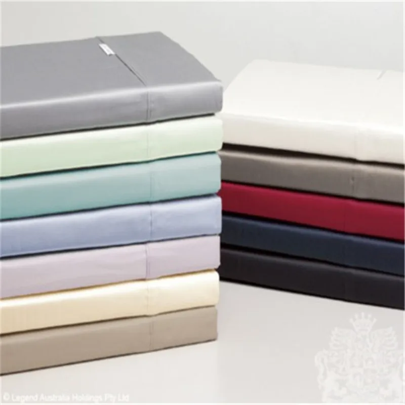 
 Двуспальная/полная/Королевская белая простыня из полиэстера и сатина  