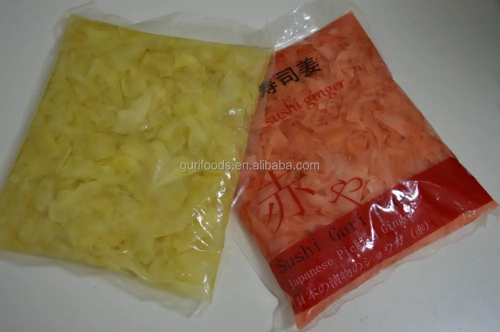 Маринованный имбирь, изготовленный новым урожаем имбиря, японские суши gari