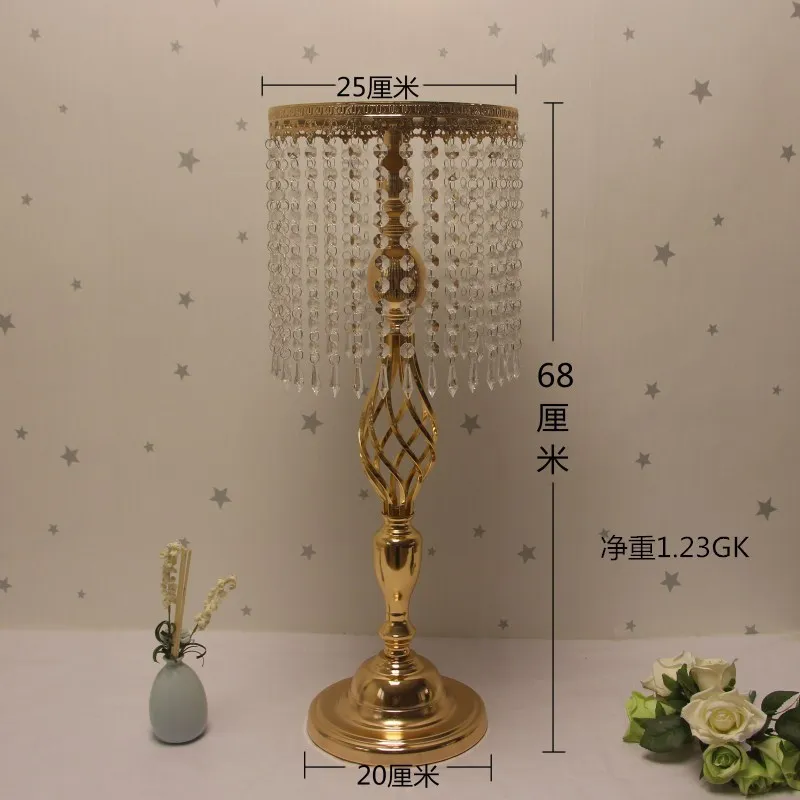 WEDDING AISLE DECORATIONS CRYSTAL PILLARS