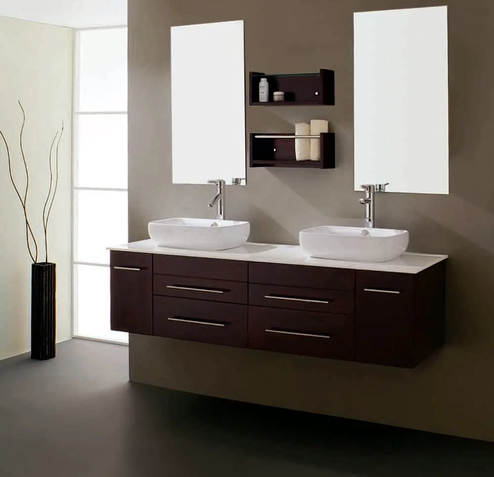 Luxury Modern Designcontemporary Bathroom Double Sink Vanity Cabinets Set Buy Lemari