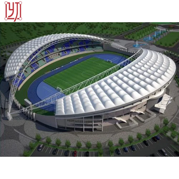 Architecture Tensile Membrane Structure Prefabricated Football Stadium