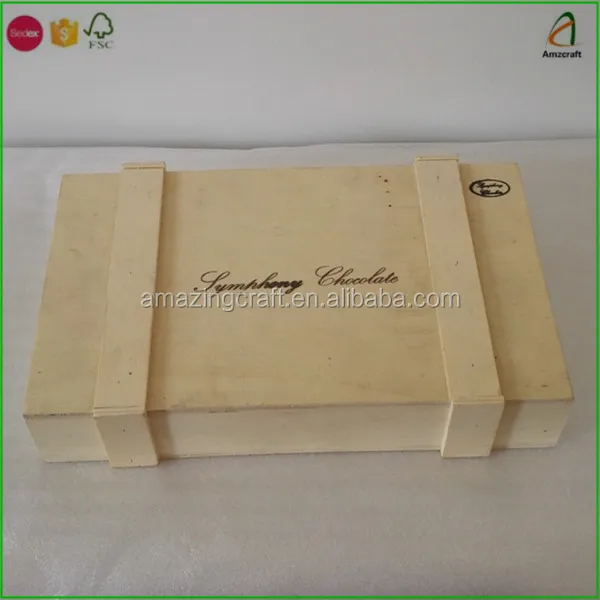 Оптовая продажа деревянных шоколадных коробок с индивидуальным логотипом