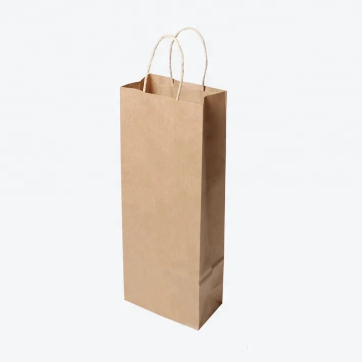 brown paper wine bolsas