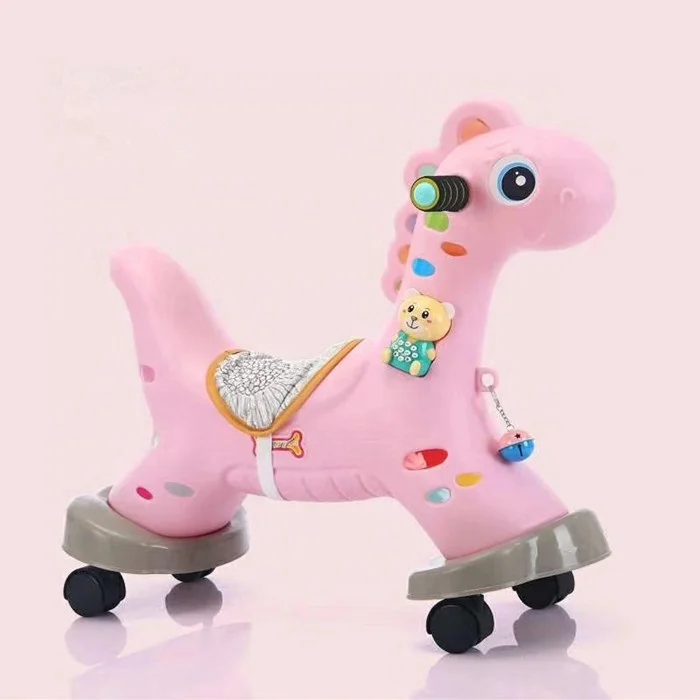 Colorful Animals Gygy Rocking Horse Toy to Ride with Wheels