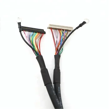 Hirose 40 Pin DF13 Connector LVDS Cable Assembly To JAE Hirose FI - S20S  1.25mm Connector