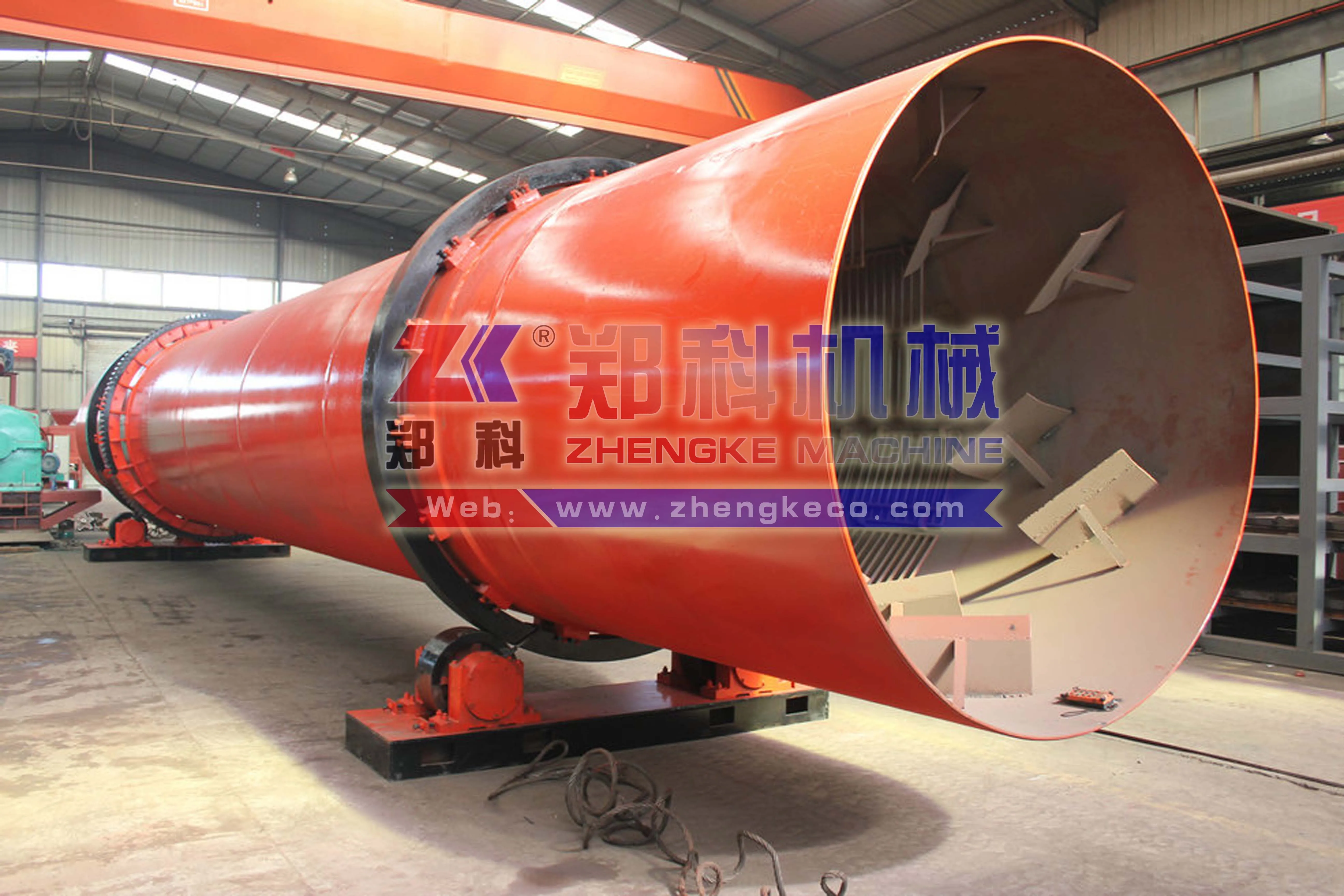 Заводская поставка, Высокоэффективная вращающаяся барабанная сушилка для органических удобрений