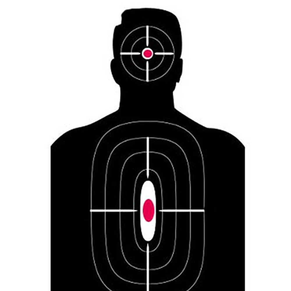 printable shooting targets human silhouette
