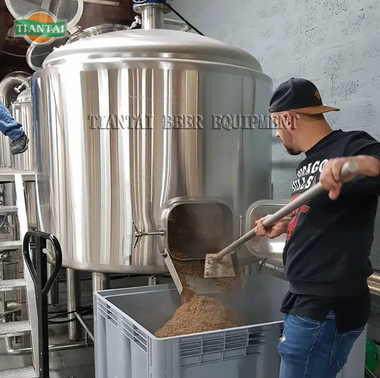 1000L 10hl Steam Heated 2 Vessel Stainless Mash Tun 1000l Beer Brew Kettle
