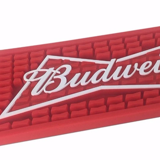 1 x Budweiser  Rubber Backed Bar Runner New 