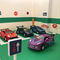 1 64 Pull Back alloy car model rally car cool tail car can drive the door