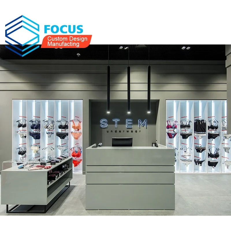High Quality Retail Store Clothing Display Ideas Factory Direct Made Customized Size Color Clothing Boutique Display