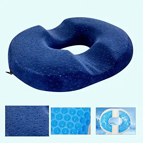Wholesale Cool Gel Memory Foam Donut Cushion or Seat Pillow for