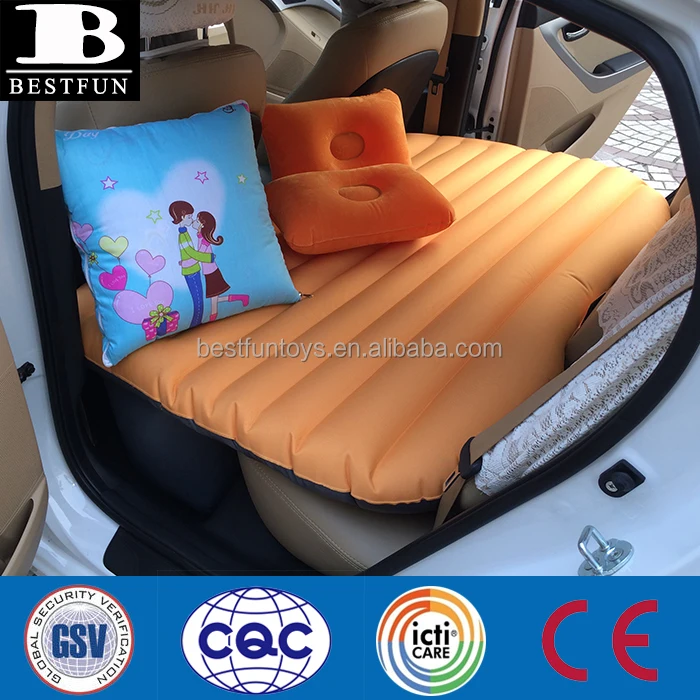 Надувной матрас для автомобиля, праздничная дорожная подушка для взрослых, экологически чистый складной матрас на спинку сиденья, портативный автомобильный воздушный матрас