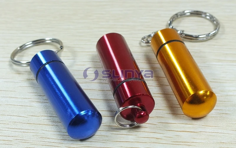 Металлический Мини-контейнер с зажимом для ключей от 5 мл до 20 мл, вакуумный держатель для таблеток